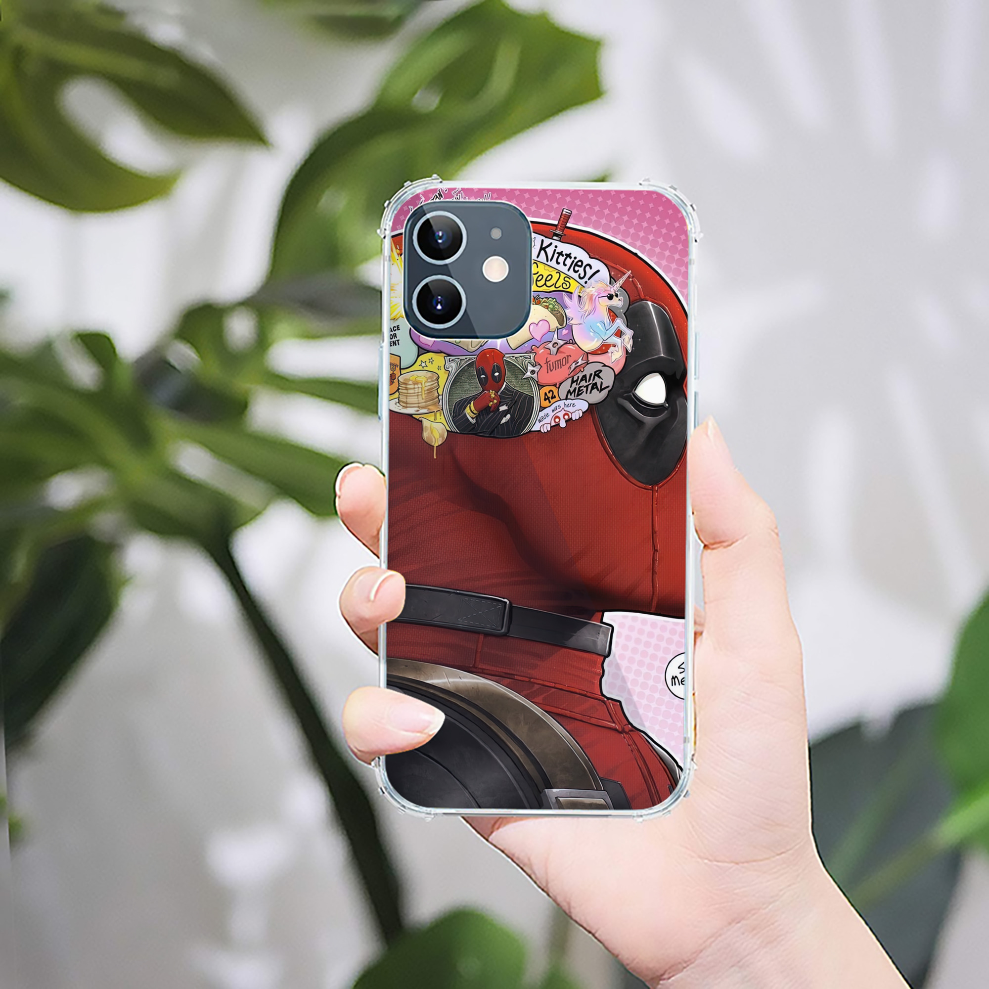 （画像用） Deadpool デッドプール 【iPhone 12シリーズ対応】透明スマホケース（クリアソフトケース）